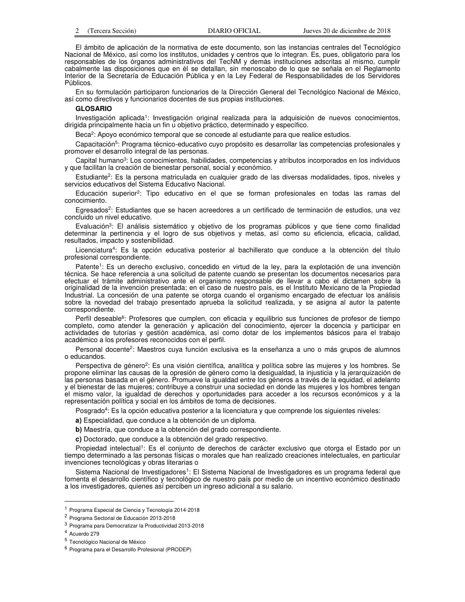 Página 2 de Manual de Organización General del TecNM