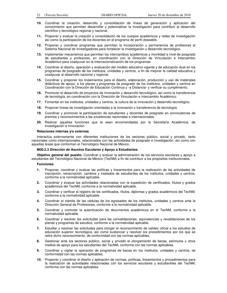Página 22 de Manual de Organización General del TecNM