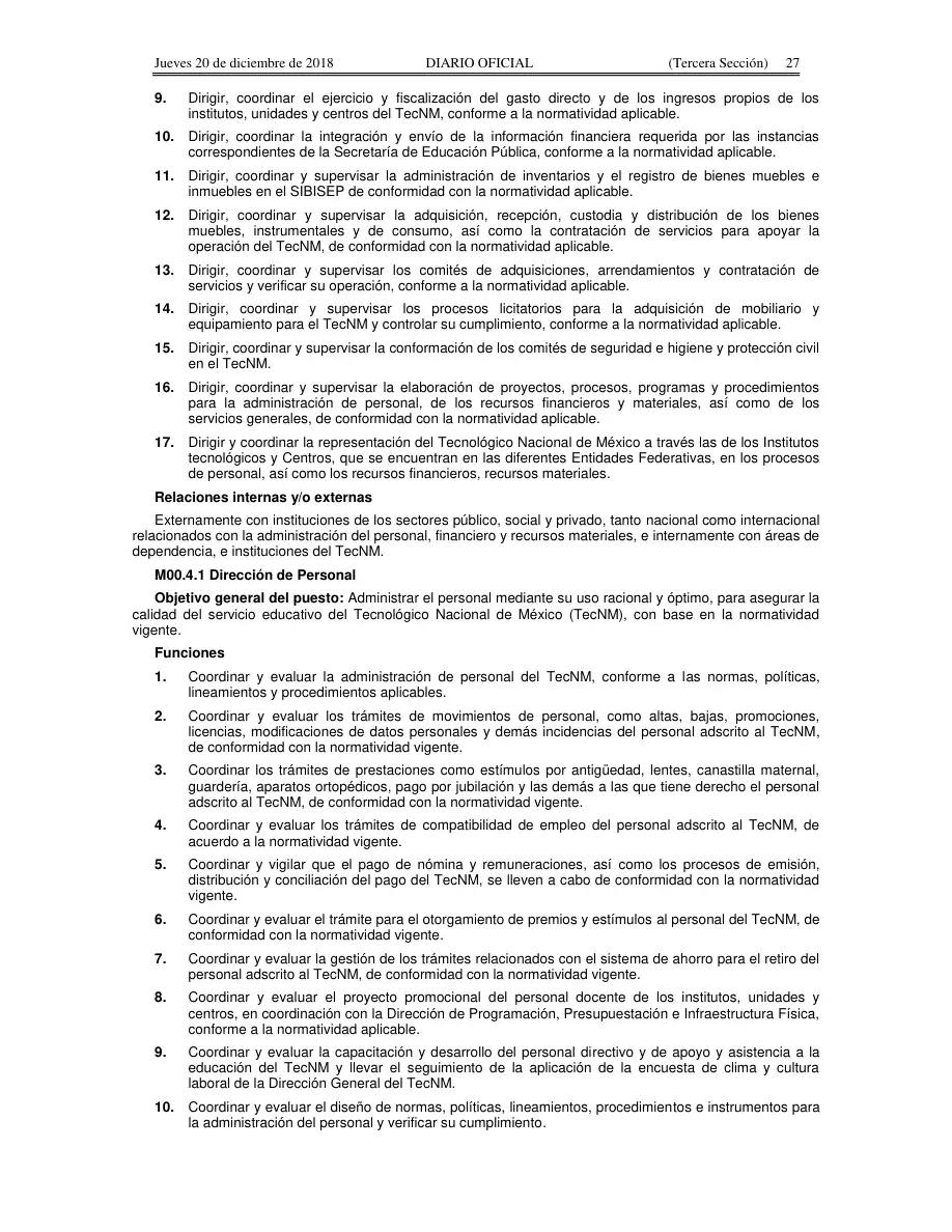Página 27 de Manual de Organización General del TecNM