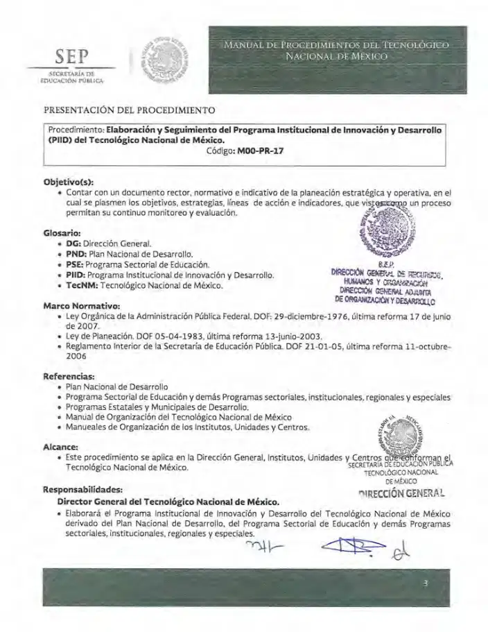 Página 115 de Manual de Procedimientos del TecNM