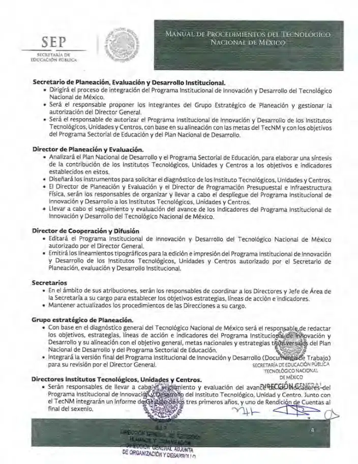 Página 116 de Manual de Procedimientos del TecNM