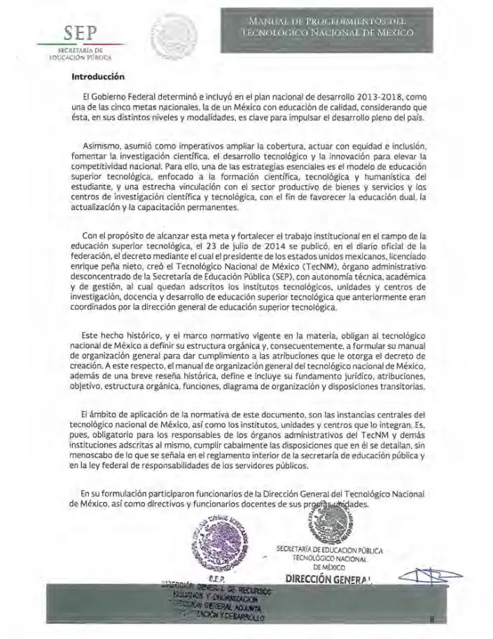 Página 12 de Manual de Procedimientos del TecNM