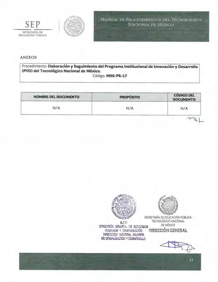 Página 123 de Manual de Procedimientos del TecNM