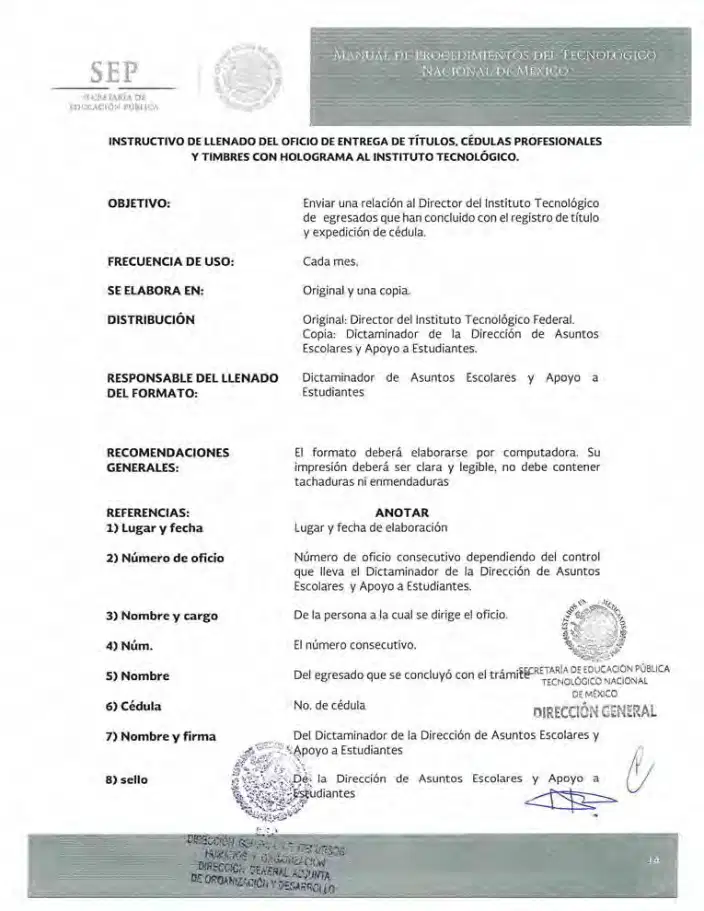 Página 171 de Manual de Procedimientos del TecNM