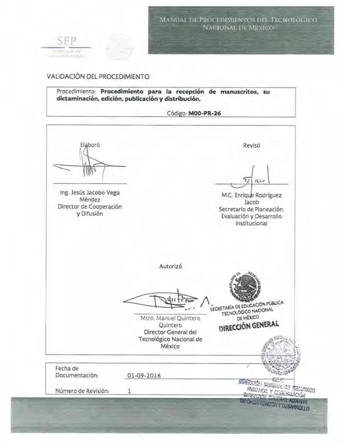 Página 173 de Manual de Procedimientos del TecNM