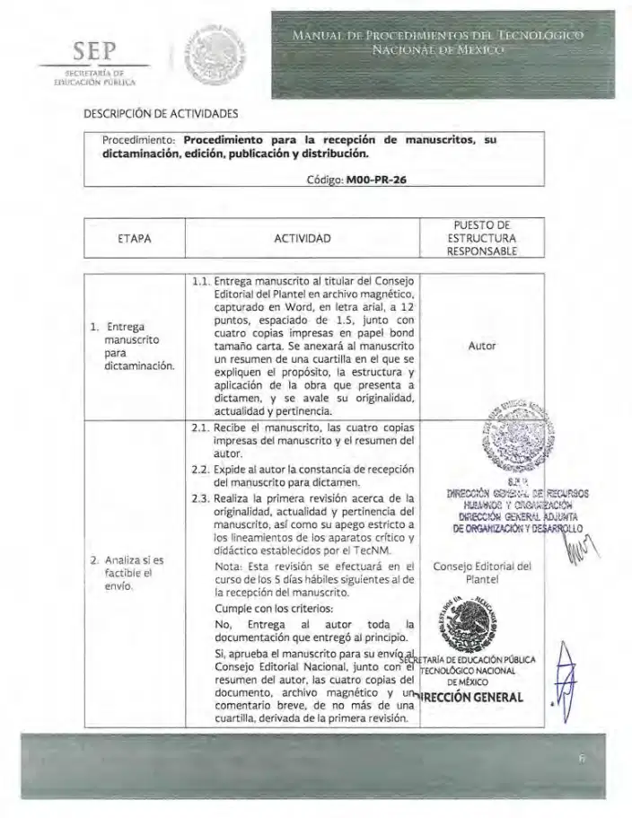 Página 177 de Manual de Procedimientos del TecNM
