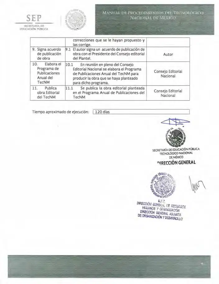 Página 180 de Manual de Procedimientos del TecNM