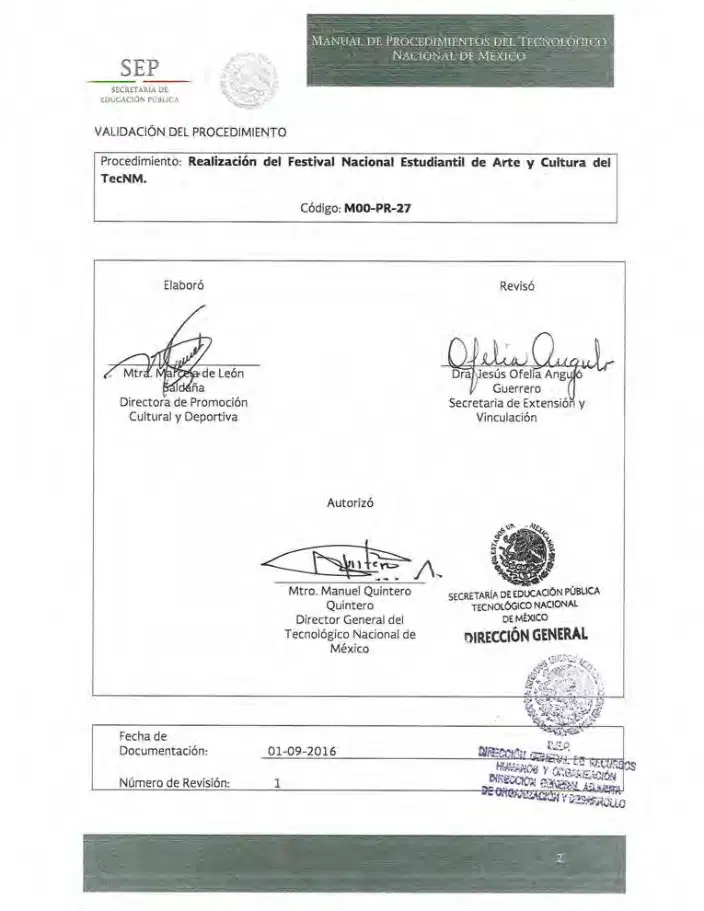 Página 184 de Manual de Procedimientos del TecNM