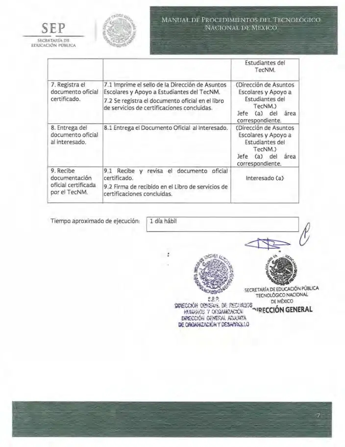 Página 209 de Manual de Procedimientos del TecNM