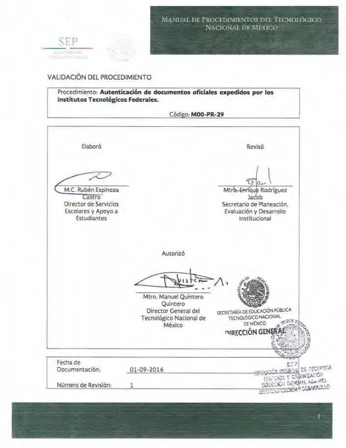 Página 216 de Manual de Procedimientos del TecNM