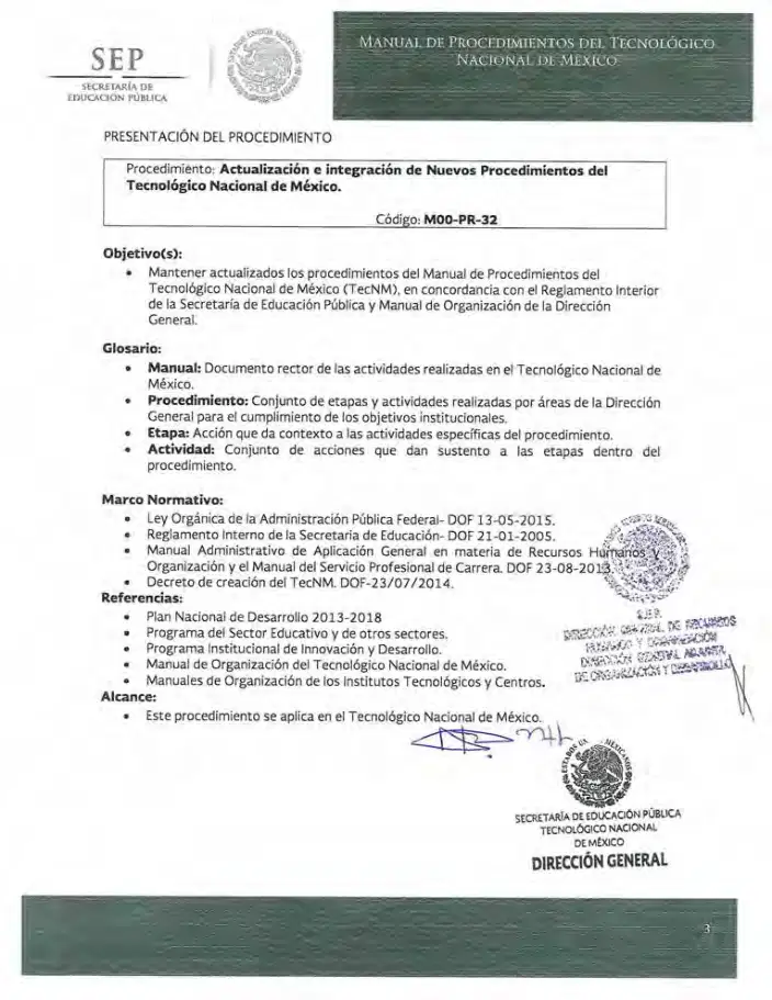 Página 251 de Manual de Procedimientos del TecNM
