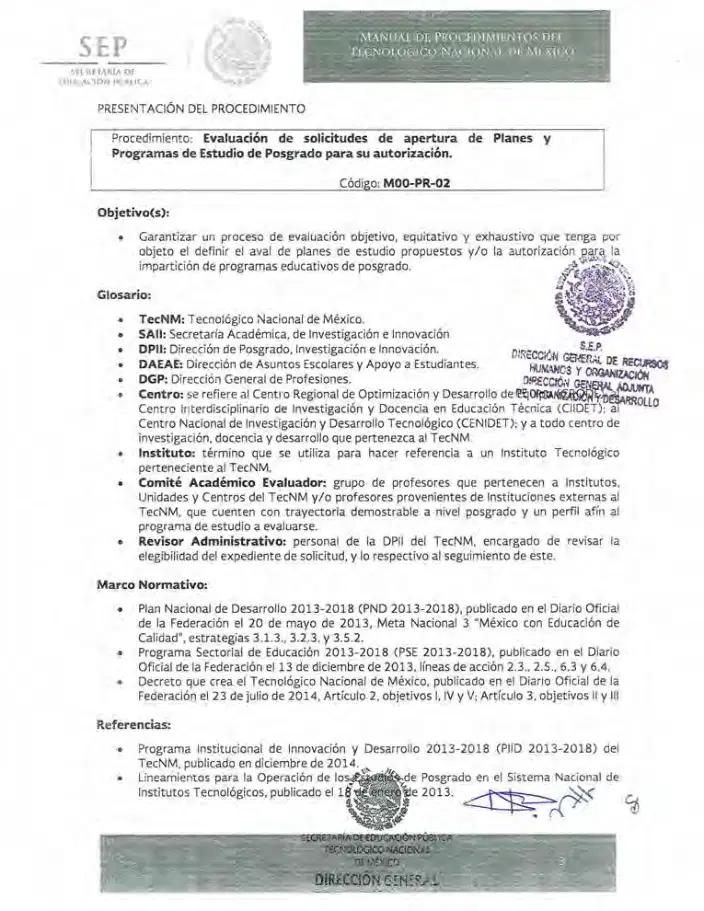 Página 27 de Manual de Procedimientos del TecNM