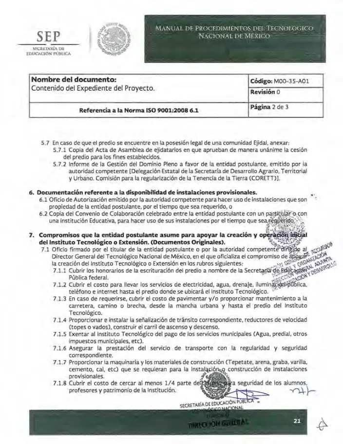 Página 277 de Manual de Procedimientos del TecNM
