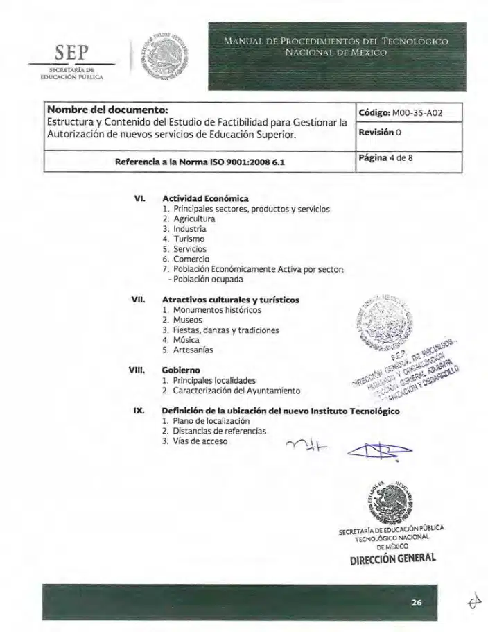 Página 282 de Manual de Procedimientos del TecNM