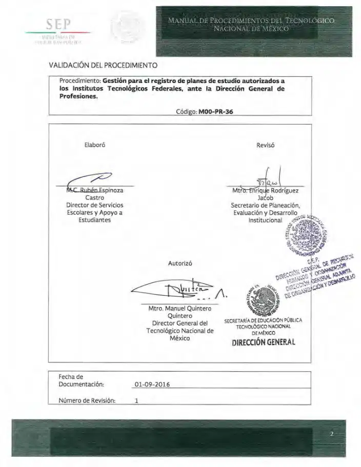 Página 288 de Manual de Procedimientos del TecNM