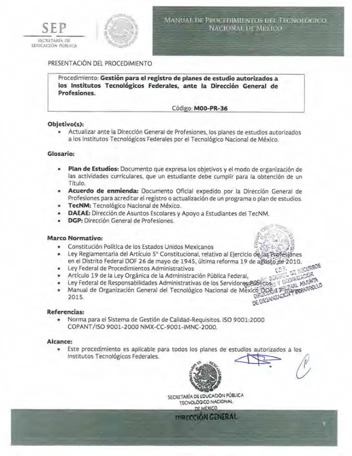 Página 289 de Manual de Procedimientos del TecNM