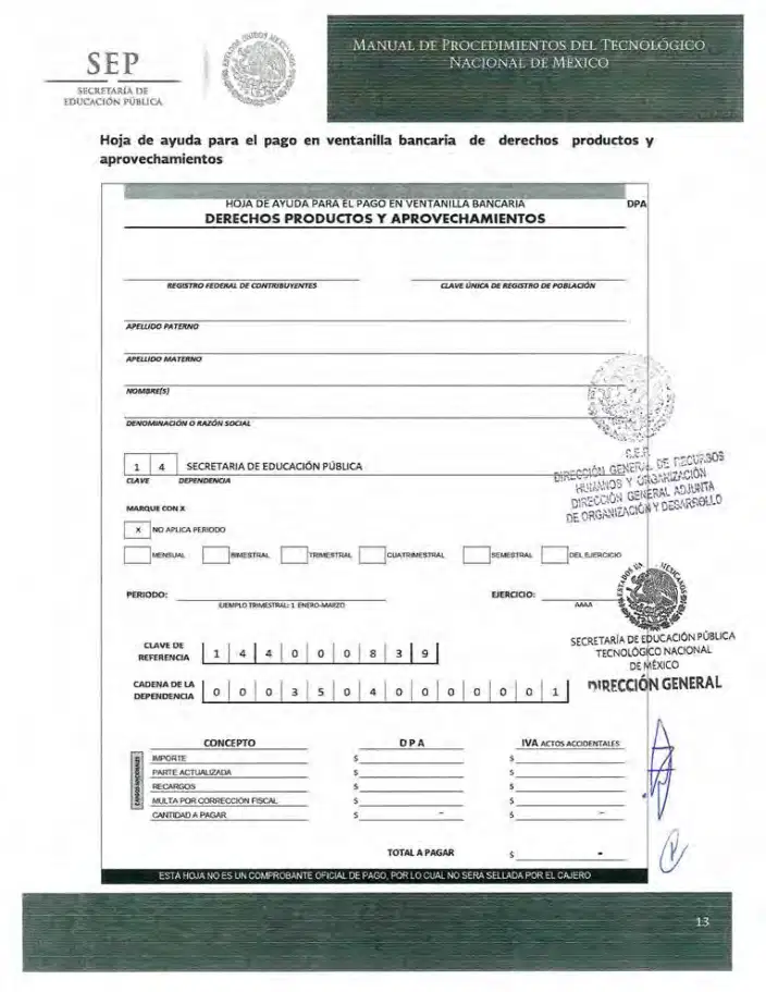 Página 327 de Manual de Procedimientos del TecNM