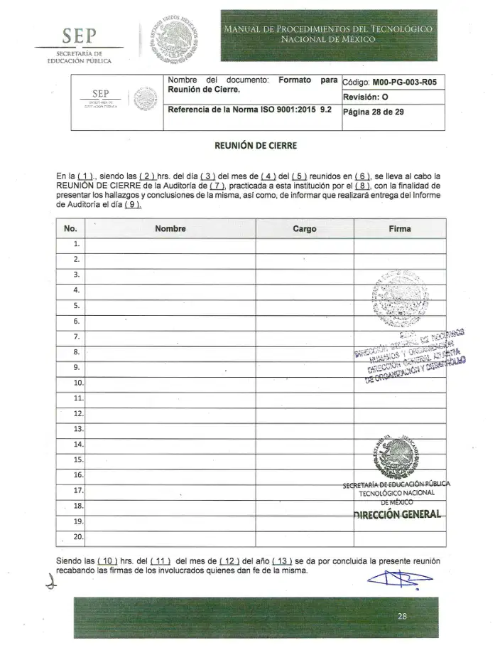Página 417 de Manual de Procedimientos del TecNM