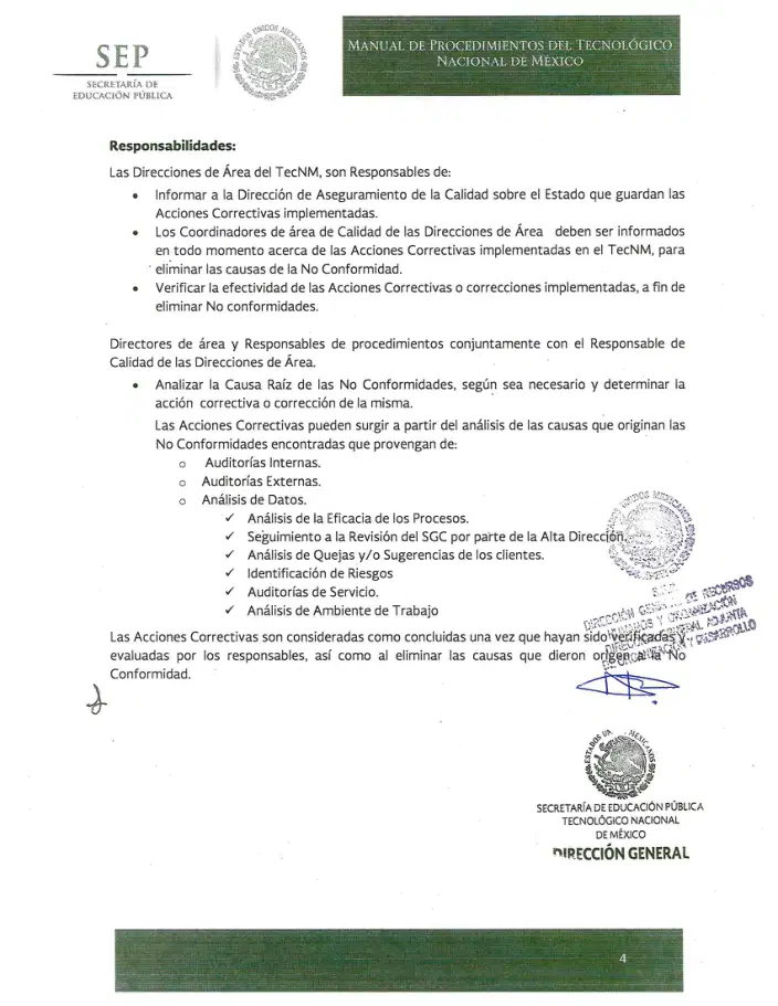 Página 422 de Manual de Procedimientos del TecNM