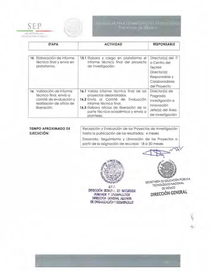 Página 45 de Manual de Procedimientos del TecNM