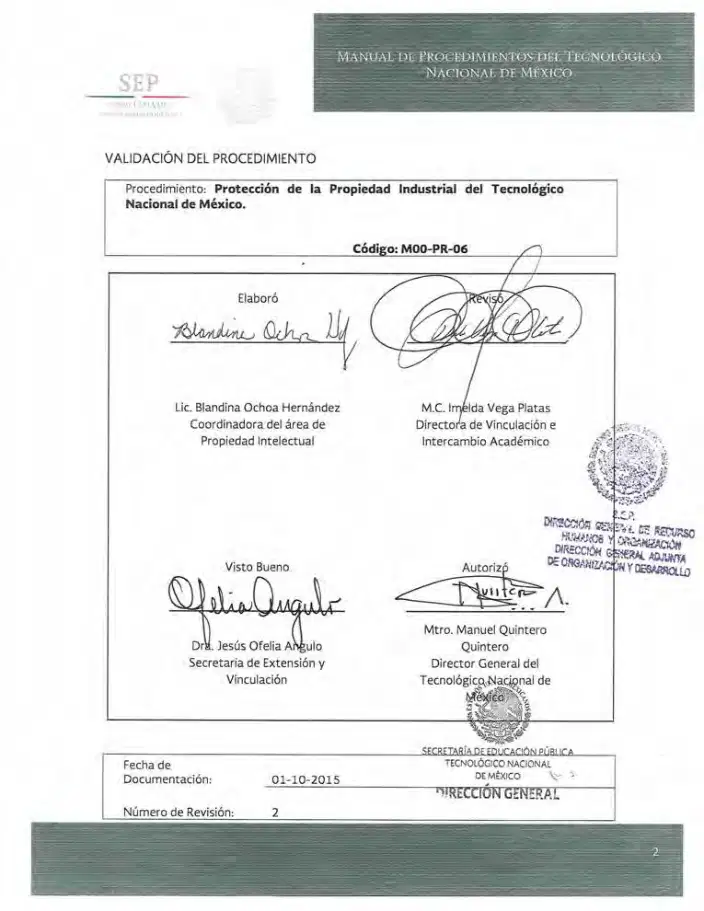 Página 71 de Manual de Procedimientos del TecNM
