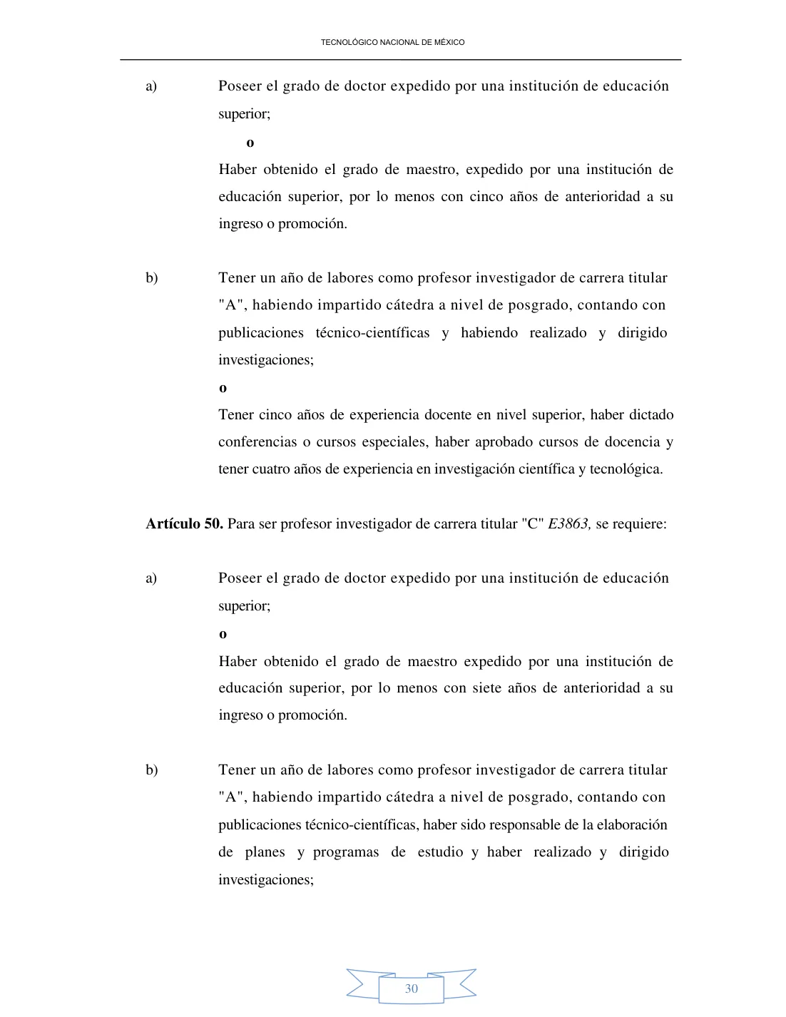Página 30 de Reglamento Interior de Trabajo del Personal Docente