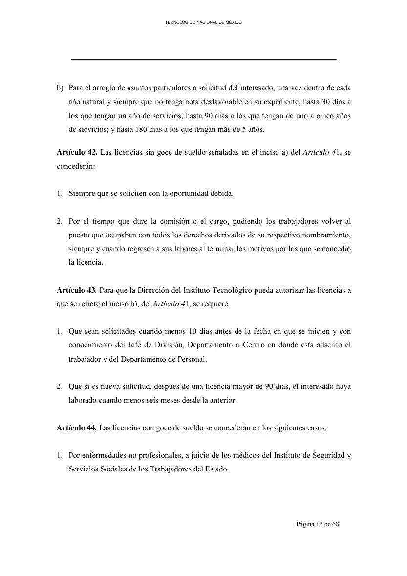 Página 18 de Reglamento Interior de Trabajo del Personal No Docente