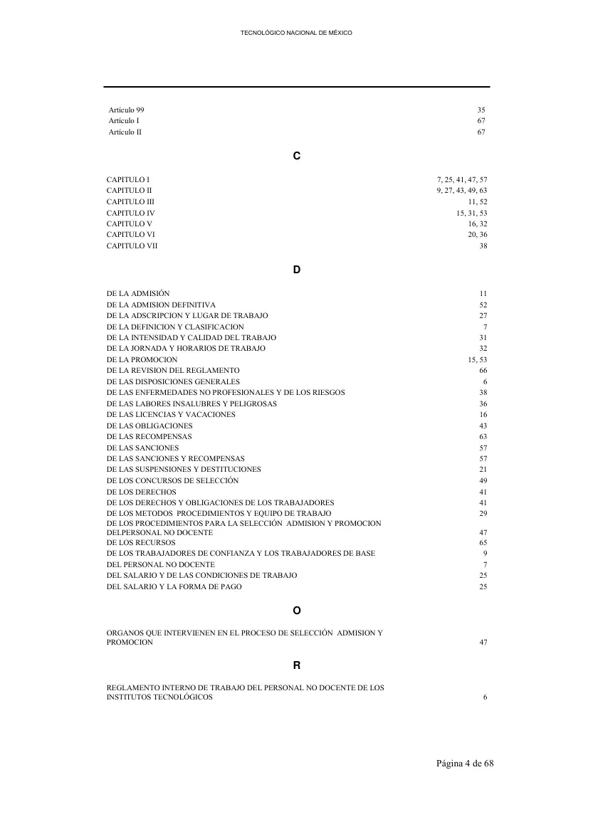 Página 5 de Reglamento Interior de Trabajo del Personal No Docente