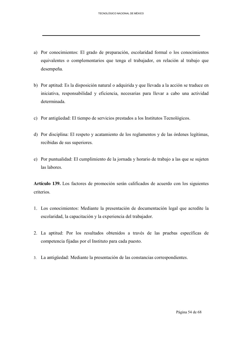 Página 55 de Reglamento Interior de Trabajo del Personal No Docente